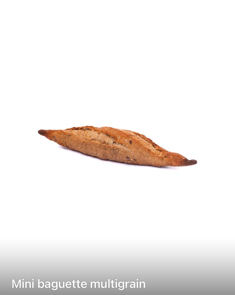 Mini Baguette Multigrain 40gr 80%cook