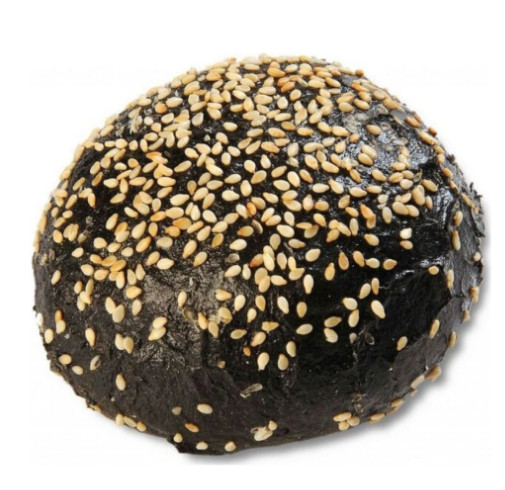 Bun vegan black with multi seeds 40gr (After Baking 37gr)