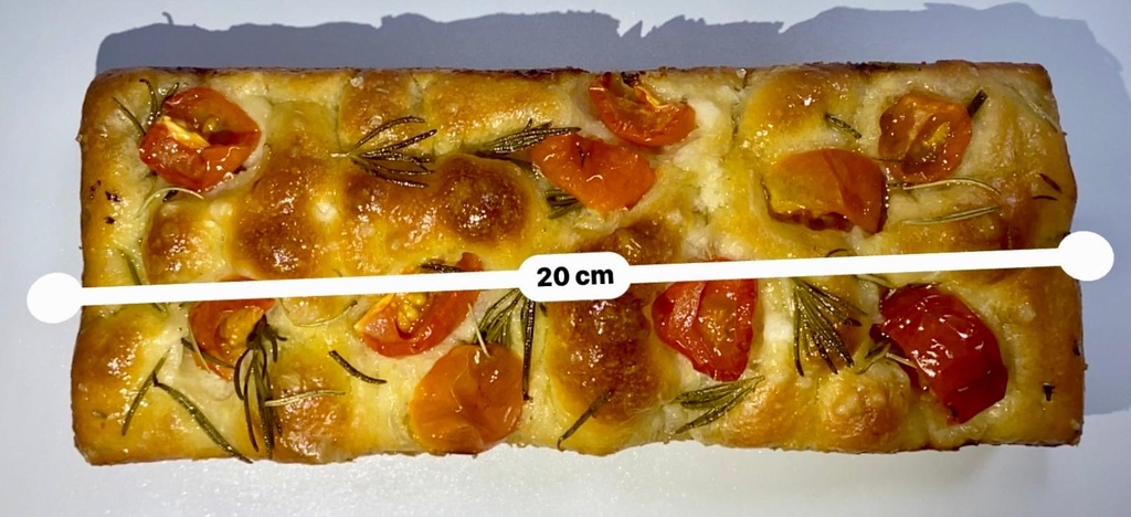 Focaccia sandwich L20/W7cm 