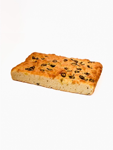 Focaccia jalapenos 1300gr (After Baking 1200gr) 80% cook H 6cm