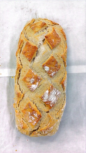 Loaf Sourdough square 1400gr 80%cook  Unsliced