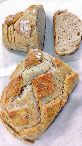 Loaf Sourdough square 1500gr 80%cook  sliced