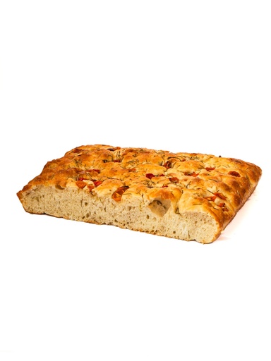 Focaccia tomato and rosemary 800gr (After Baking 700gr)